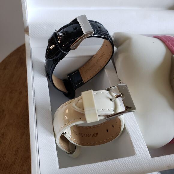 Guess Watch Set Womens U95176L1 Silver Dial 28mm + Interchange Straps - Picture 4 of 8